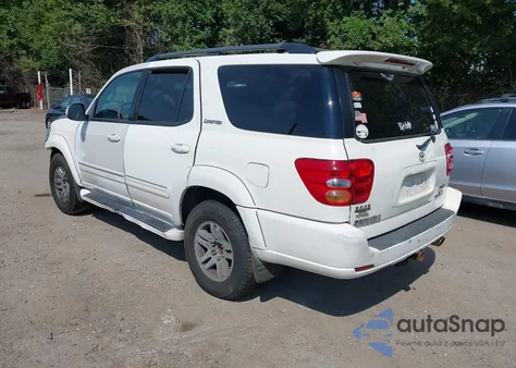 2004 Toyota Sequoia Limited V8 z USA, uszkodzony, nr VIN 5TDBT48A04S225610